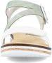 Rieker Sandalen zomerschoen sandaal sleehak met asymmetrische bandjes - Thumbnail 7