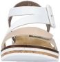 Rieker Wit Taupe Zomer Sandaal Multicolor Dames - Thumbnail 6