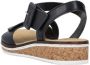 Rieker Sandalen zomerschoen sandaal sleehak met asymmetrische bandjes - Thumbnail 4