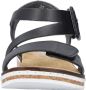Rieker Sandalen zomerschoen sandaal sleehak met asymmetrische bandjes - Thumbnail 6