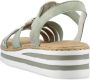 Rieker Sandalen zomerschoen sandaal sleehak met decoratieve elementen - Thumbnail 2