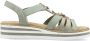 Rieker Sandalen zomerschoen sandaal sleehak met decoratieve elementen - Thumbnail 5
