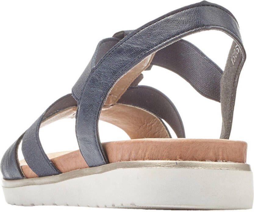 Rieker Sandalen zomerschoen sandaal blokhak met stretchbandjes