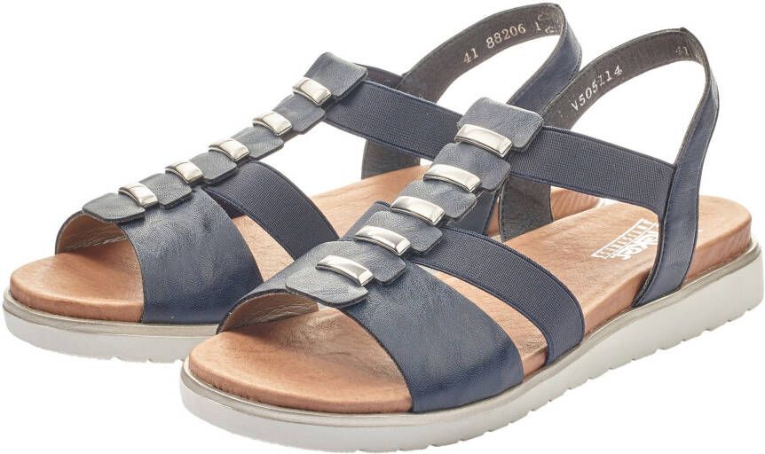 Rieker Sandalen zomerschoen sandaal blokhak met stretchbandjes