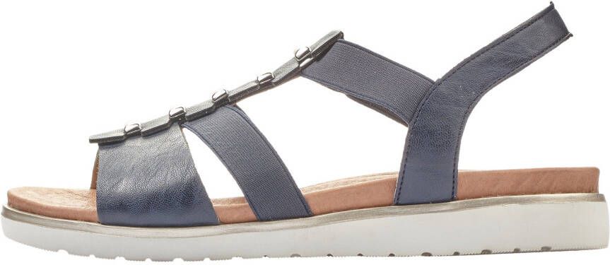 Rieker Sandalen zomerschoen sandaal blokhak met stretchbandjes