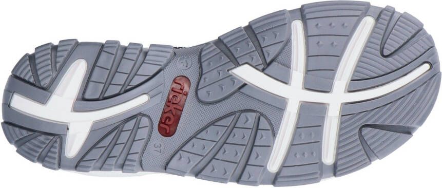 Rieker Sandalen zomerschoen sandaal keilhak met praktische stretchbanden