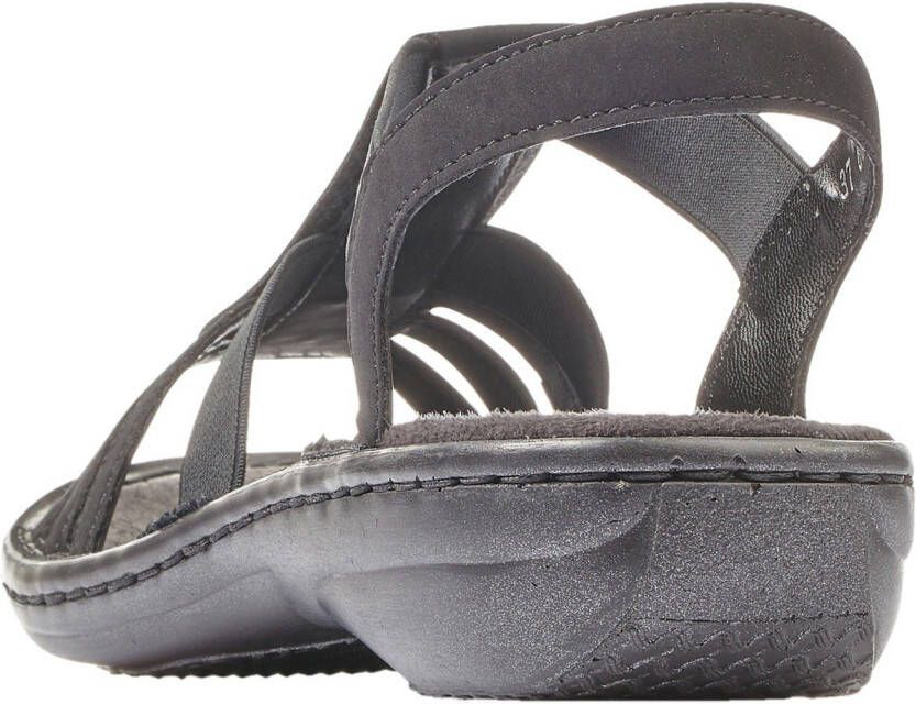 Rieker Sandalen zomerschoen sandaal keilhak met decoratieve applicatie