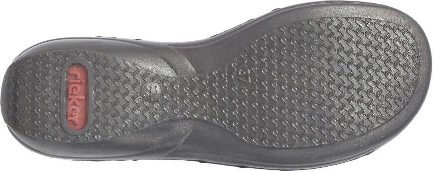 Rieker Sandalen zomerschoen sandaal keilhak met decoratieve applicatie