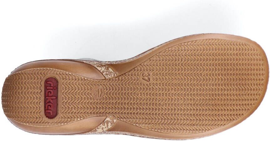 Rieker Sandalen zomerschoen sandaal sleehak met decoratieve parels