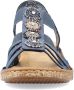 Rieker Sandalen zomerschoen sandaal sleehak met decoratieve parels - Thumbnail 14