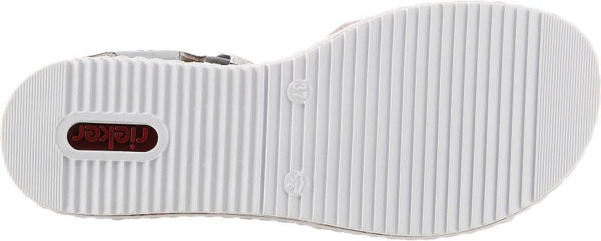 Rieker Sandalen zomerschoen sandaal sleehak met subtiele decoratieve versiering - Foto 5