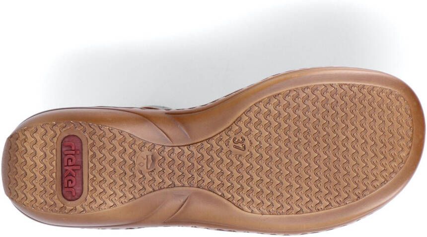 Rieker Sandalen zomerschoen sandaal sleehak met stretchbanden