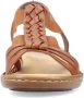 Rieker Sandalen zomerschoen sandaal sleehak met stretchbanden - Thumbnail 6