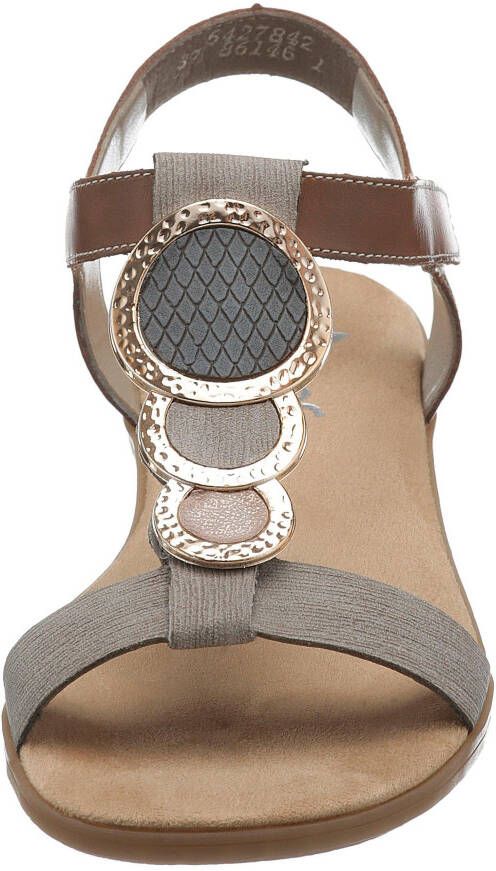 Rieker Sandalen zomerschoen sandaal blokhak met trendy decoratief element - Foto 6