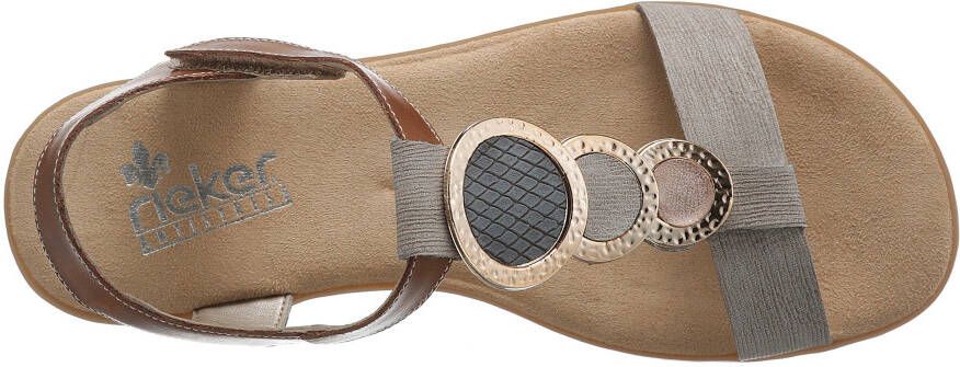 Rieker Sandalen zomerschoen sandaal blokhak met trendy decoratief element - Foto 8