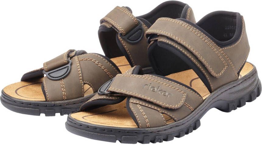 Rieker Sandalen zomerschoen klittenbandschoen outdoorschoen met klittenbandriem