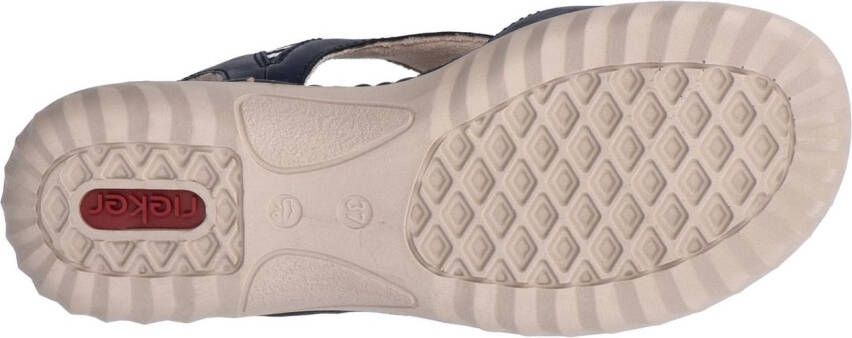 Rieker Sandalen zomer schoen sandalette instapschoen met contrasterende siernaad