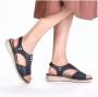 Rieker Sandalen zomer schoen sandalette instapschoen met contrasterende siernaad - Thumbnail 6