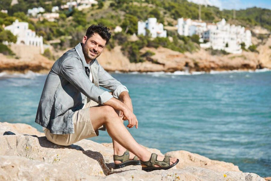 Rieker Sandalen zomerschoen klittenbandschoen outdoorsandaal trekking look