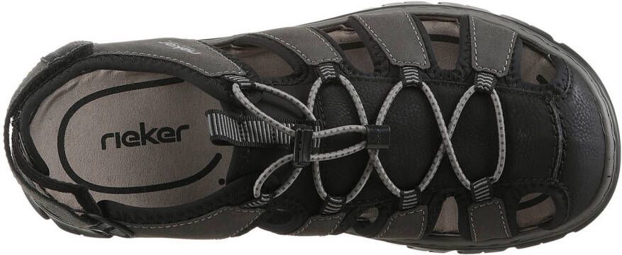 Rieker Sandalen zomerschoen klittenbandschoen vrijetijdssandaal elastiek snel sluiting