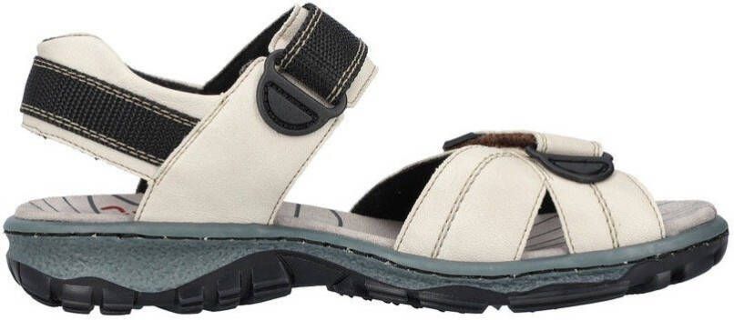 Rieker Sandalen zomerschoen outdoorschoen sleehak in trekkinglook