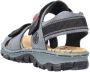 Rieker dames trekking sandalen blauw-grijs Sandalen 68851-14 blauw-grijs - Thumbnail 6
