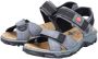 Rieker dames trekking sandalen blauw-grijs Sandalen 68851-14 blauw-grijs - Thumbnail 11