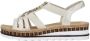 Rieker Sandalen zomerschoen sandaal sleehak in metallic-look - Thumbnail 24