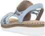 Rieker Sandalen zomerschoen sandaal sleehak in modieuze vlecht-look - Thumbnail 22