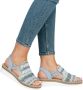 Rieker Sandalen zomerschoen sandaal sleehak in modieuze vlecht-look - Thumbnail 18
