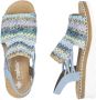 Rieker Sandalen zomerschoen sandaal sleehak in modieuze vlecht-look - Thumbnail 19