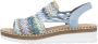 Rieker Sandalen zomerschoen sandaal sleehak in modieuze vlecht-look - Thumbnail 20