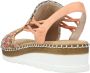 Rieker Sandalen zomerschoen sandaal sleehak in modieuze vlecht-look - Thumbnail 27
