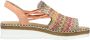 Rieker Sandalen zomerschoen sandaal sleehak in modieuze vlecht-look - Thumbnail 31