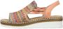 Rieker Sandalen zomerschoen sandaal sleehak in modieuze vlecht-look - Thumbnail 32