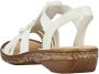 Rieker Sandalen zomerschoen sandaal sleehak met elastiek - Thumbnail 7