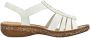 Rieker Sandalen zomerschoen sandaal sleehak met elastiek - Thumbnail 11