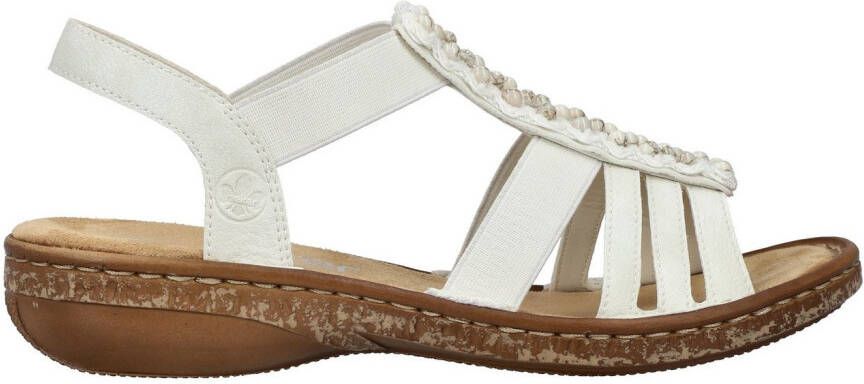 Rieker Sandalen zomerschoen sandaal sleehak met elastiek