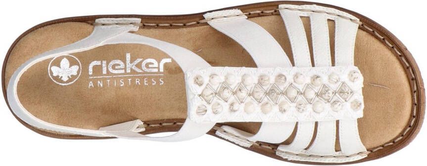 Rieker Sandalen zomerschoen sandaal sleehak met elastiek