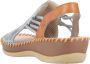 Rieker Sandalen zomerschoen sandaal sleehak met elastiek voor veilige grip - Thumbnail 3
