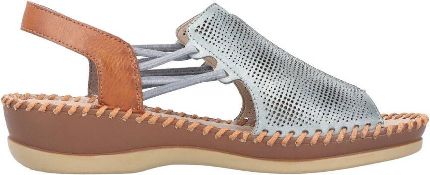 Rieker Sandalen zomerschoen sandaal sleehak met elastiek voor veilige grip