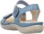 Rieker Blauwe Comfort Sandaal met Klittenbandsluiting Blue Dames - Thumbnail 211