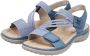 Rieker Blauwe Comfort Sandaal met Klittenbandsluiting Blue Dames - Thumbnail 216