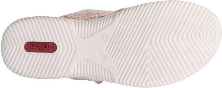 Rieker Sandalen zomerschoen sandaal sleehak met klittenbandsluitingen
