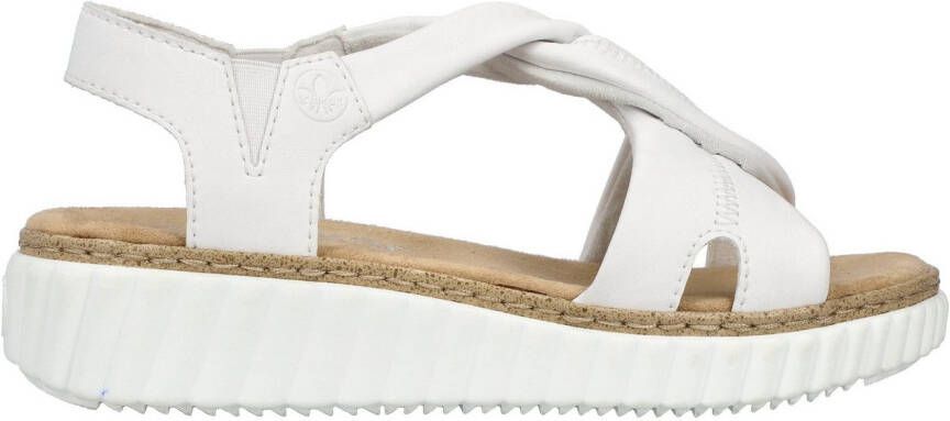 Rieker Sandalen zomerschoen sandaal sleehak met zachte binnenzool