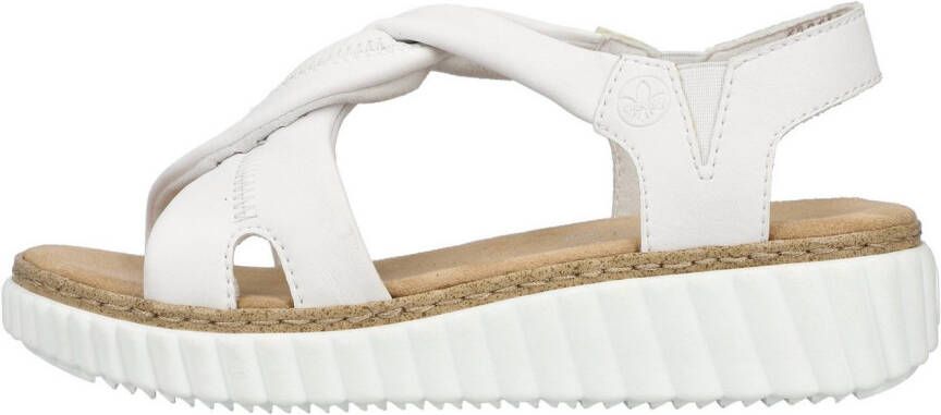 Rieker Sandalen zomerschoen sandaal sleehak met zachte binnenzool