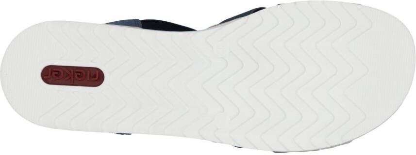 Rieker Sandalen zomerschoen sandaal sleehak met zomerse versiering
