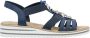 Rieker Sandalen zomerschoen sandaal sleehak met zomerse versiering - Thumbnail 6