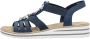 Rieker Sandalen zomerschoen sandaal sleehak met zomerse versiering - Thumbnail 10