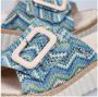 Rieker Sleehakmuiltjes Zomerschoen strandschoen huisschoen met praktische klittenbandsluiting - Thumbnail 15
